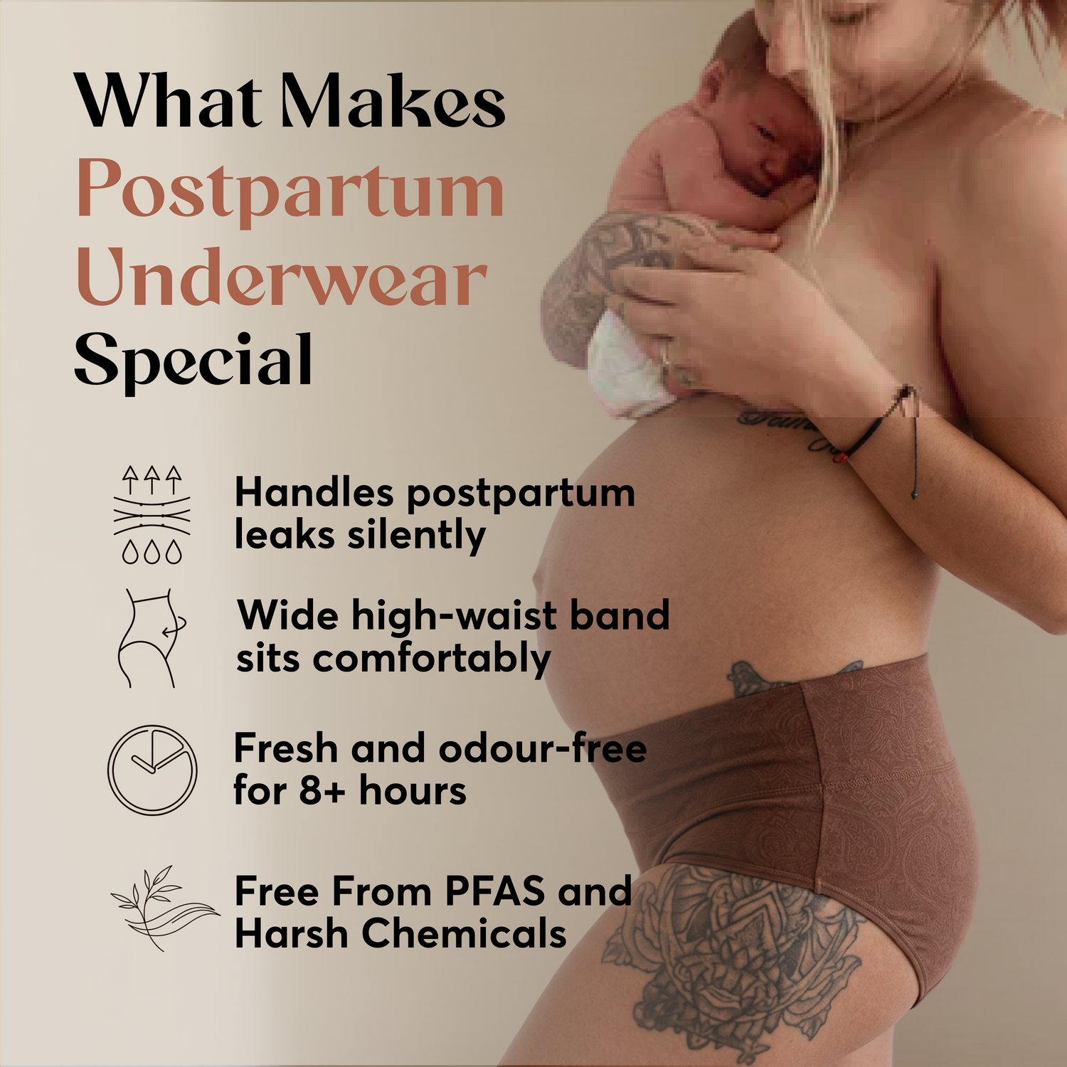 Still Her Restore™ Postpartum Comfort Leakproof Underwear